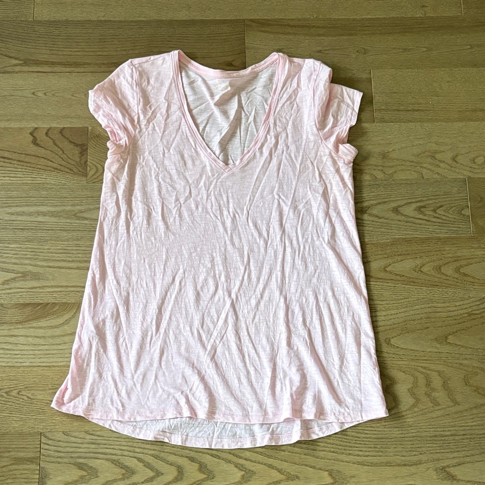 Lilly Pulitzer Light Pink V-Neck Tee